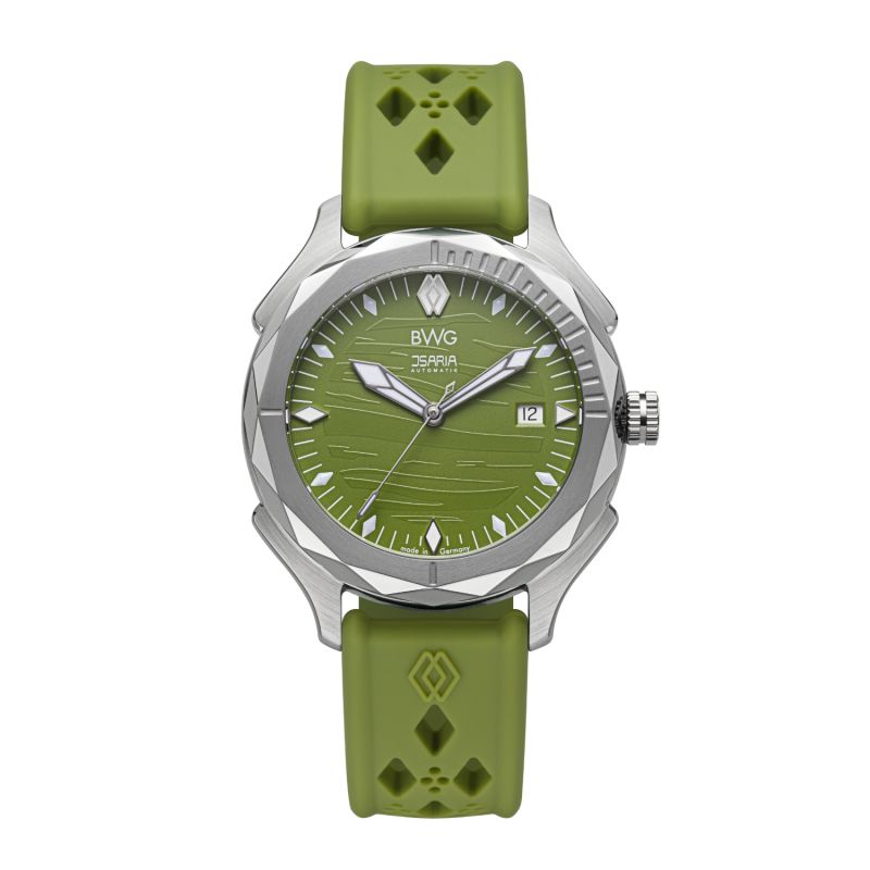 Isaria Isar Green Men's Swiss Automatic Watch Made In Germany image