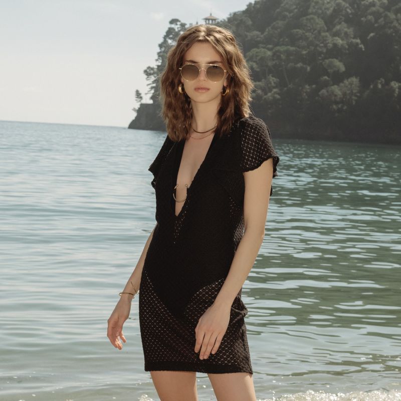 Isla Beach Dress Black image