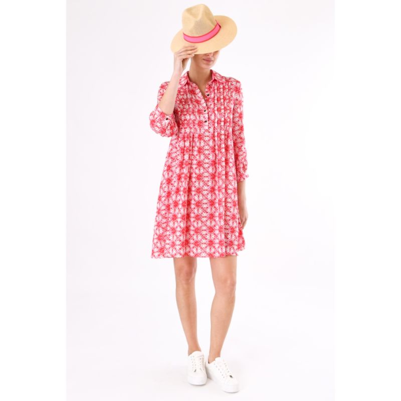 Isla Shirt Dress Red Startrack Print image