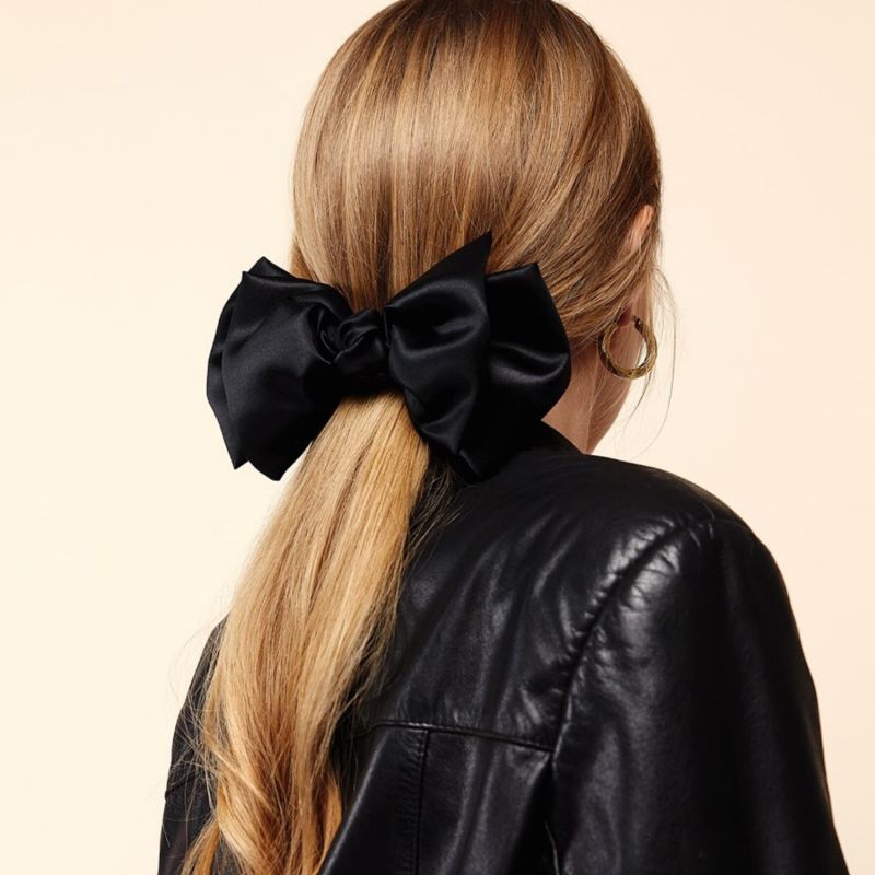 Silk Hair Clip Gala Black image