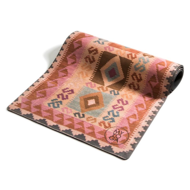 Yoga Mat Kilim Pink image