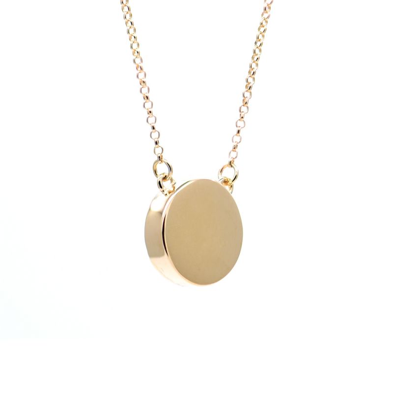 Eden Necklace In Apple Green Jade Champagne Gold image