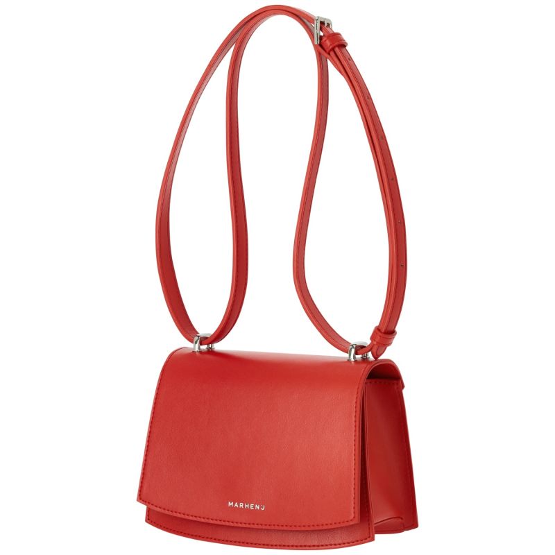 Apple Leather Shoulder Bag - Calla Mini - Mela Red image