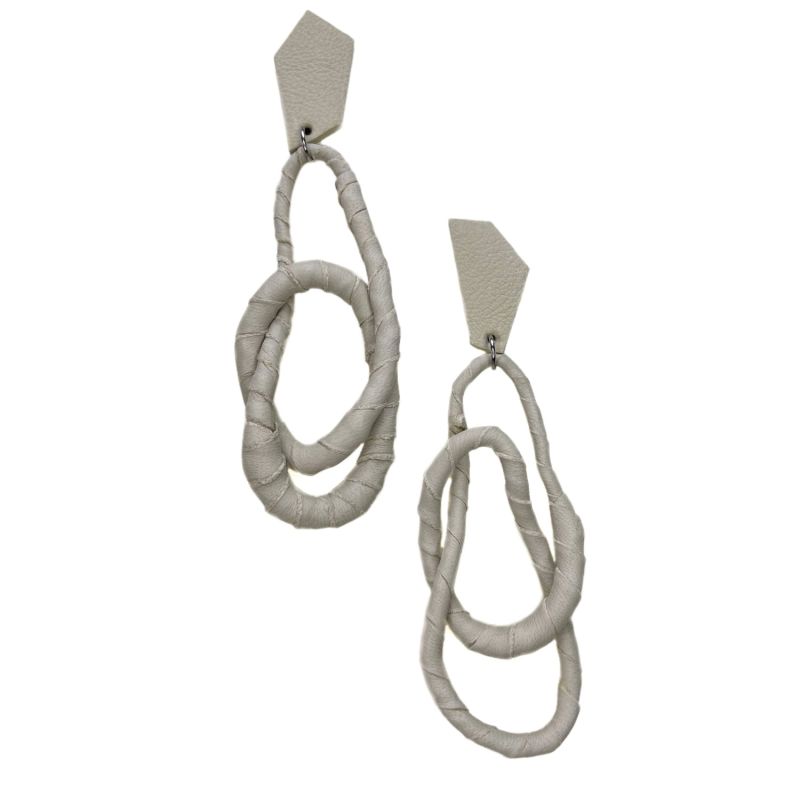 Ivory Geo Flex Dangle Earrings image