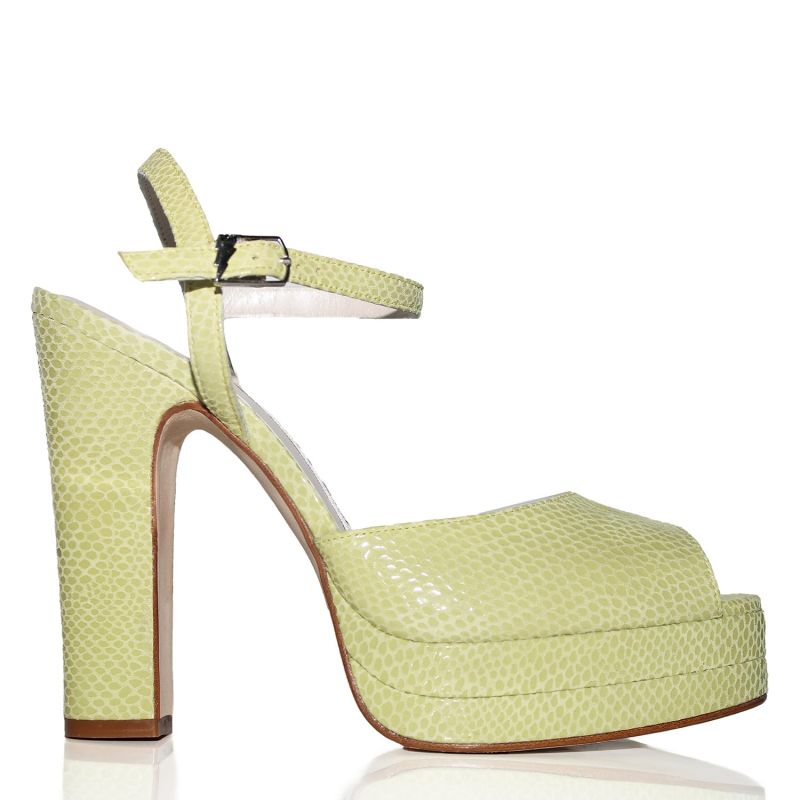 Ivy Pistachio Platform Block Heel image