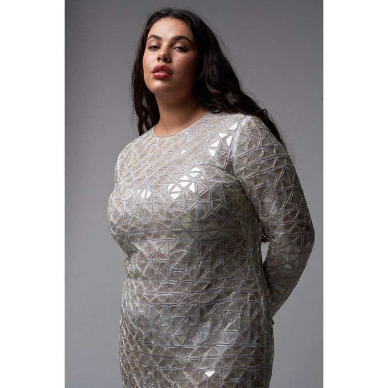 Phaedra Dress In White Sequins image