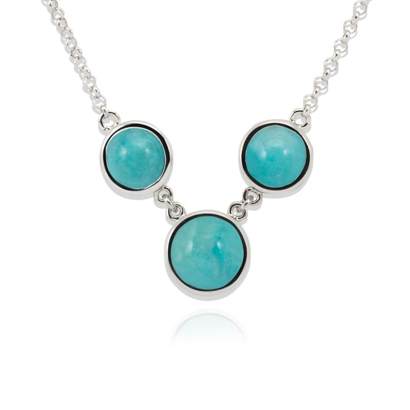 Satellite Sterling Silver Amazonite Necklace image