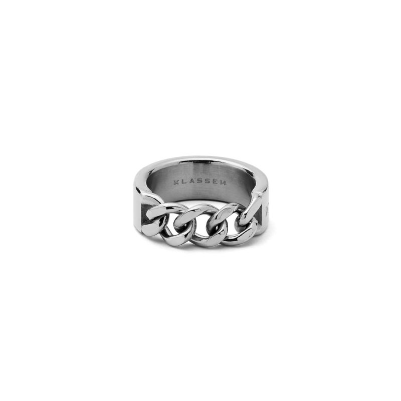 Duality Chained Ring - Silver image