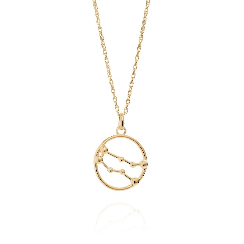 Gemini Astrology Necklace In 9ct Gold image