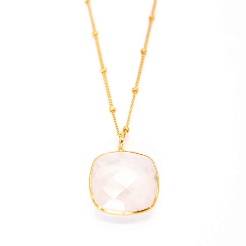 Bella Necklace Rose Quartz image