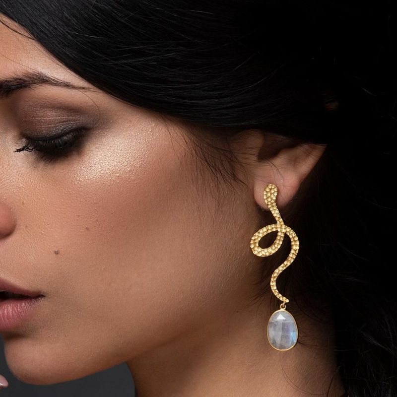 White Thar Earrings image