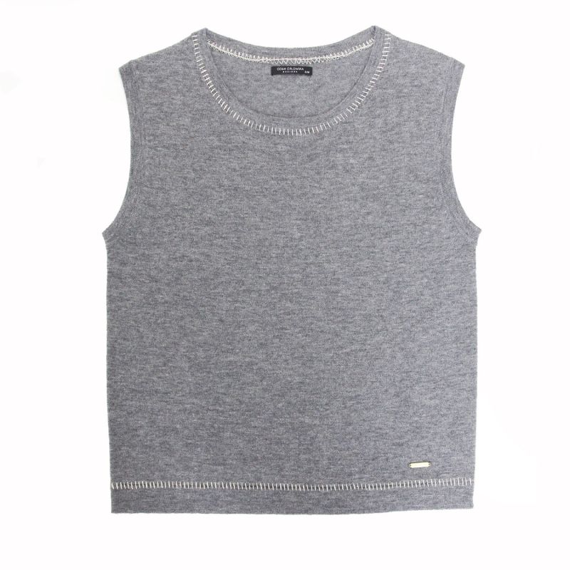 Crew Vest Top - Grey image