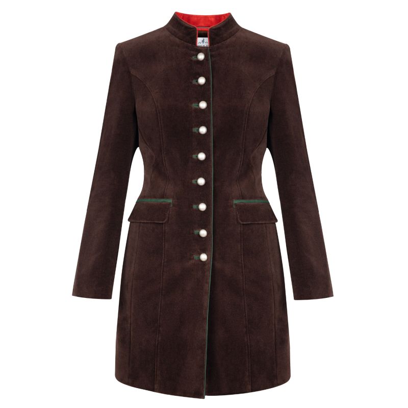 Selina - Velvet Austrian Tracht Jacket - Brown image