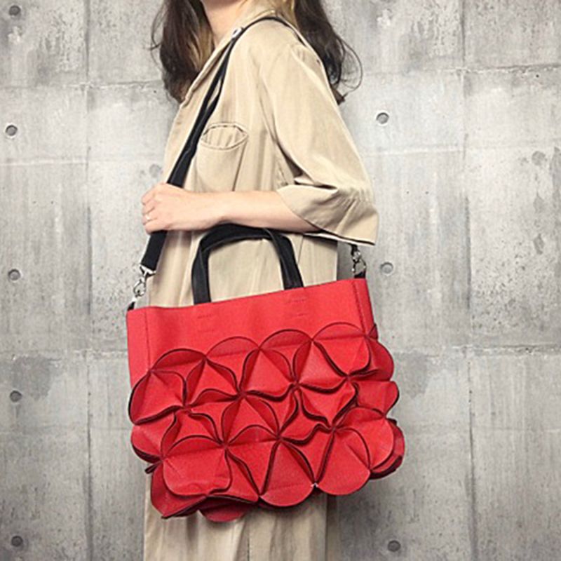 Blossom Shoulder Bag - Large - Red image