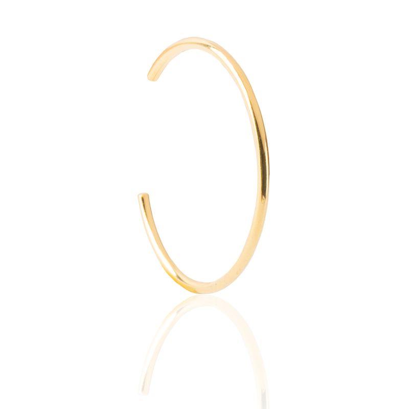 18K Gold Vermeil Open Bangle Bracelet image