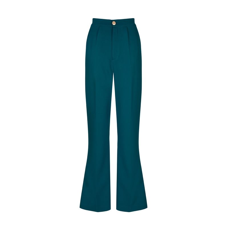 Andi Flared Trouser In Teal image