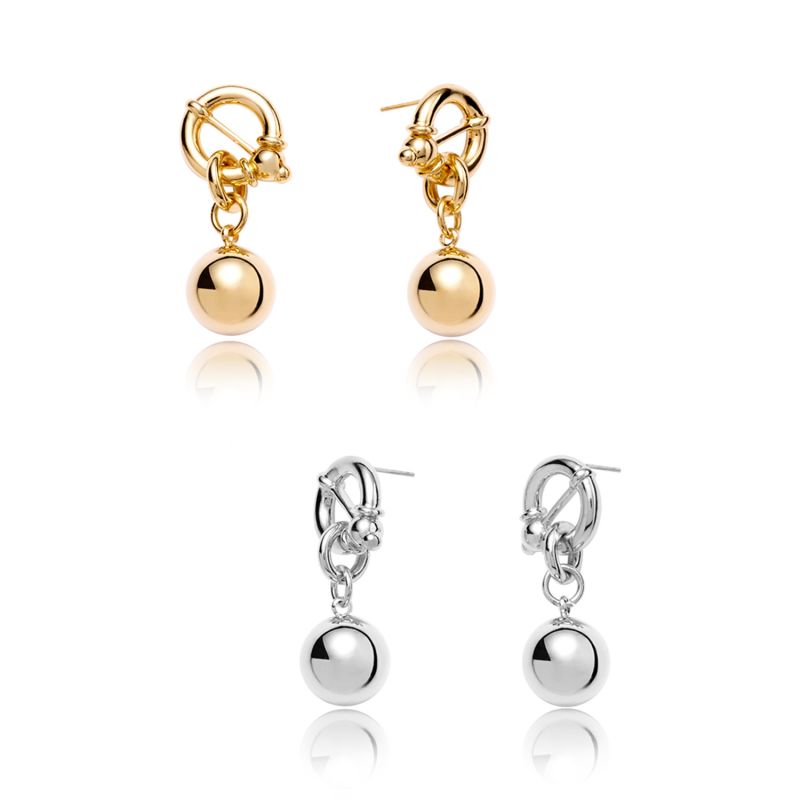 Como Ball Earrings White Gold image