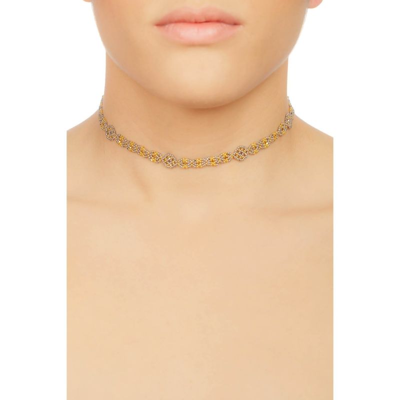 God's Eye Chain Choker - Gold & Platinum image