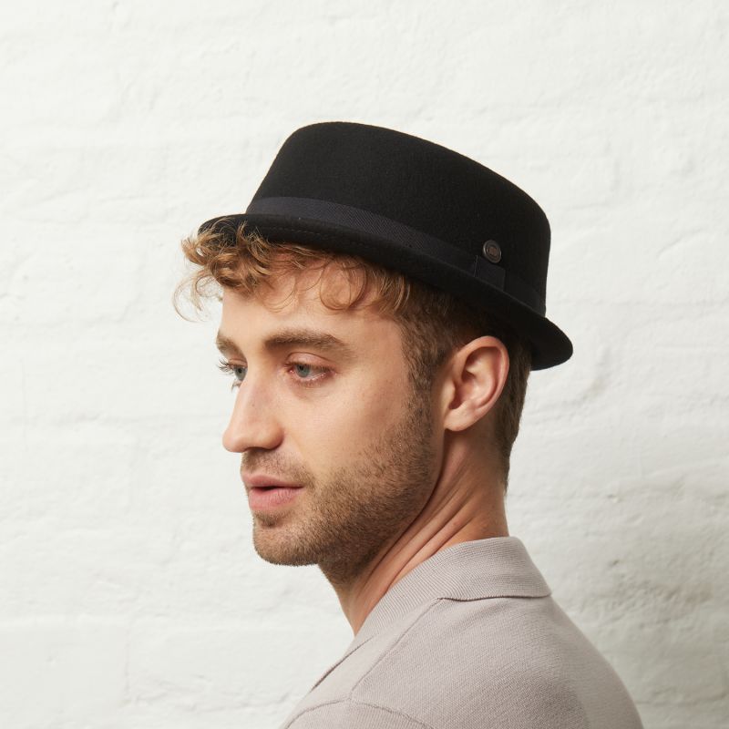 Jack Black Felt Skimpy Brim Short Brim Rude Boy Mod Style Porkpie Hat ...