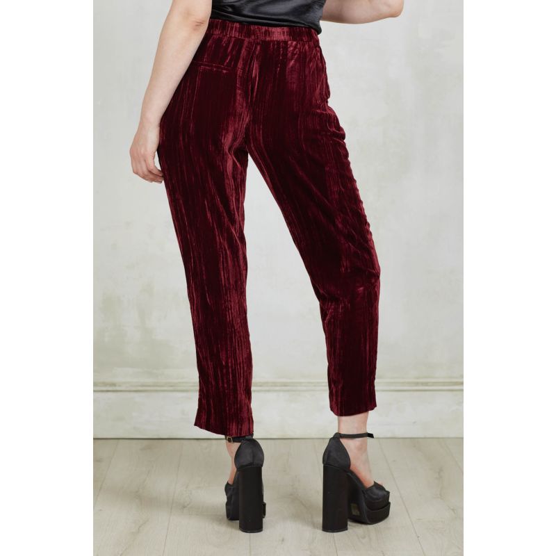 Jagger Black Velvet Pants