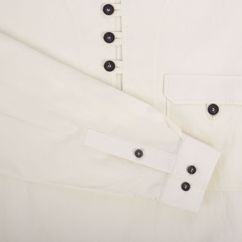 Jane Ecru Collarless Shirt image