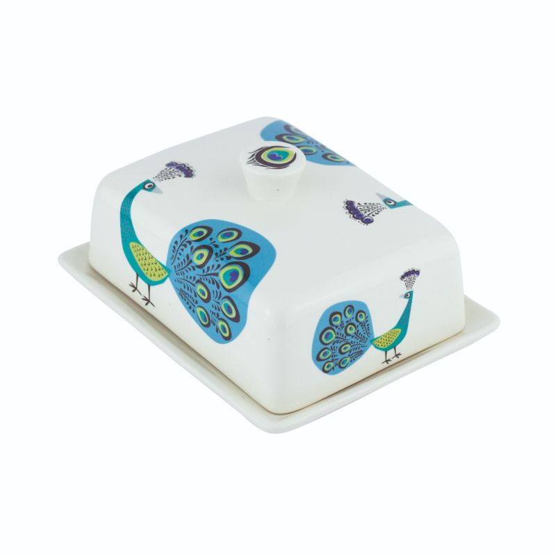 Peacock Butter Dish image