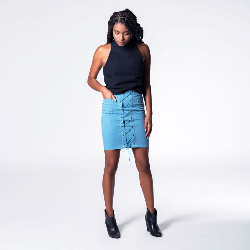 The Yade Skirt In Blue image