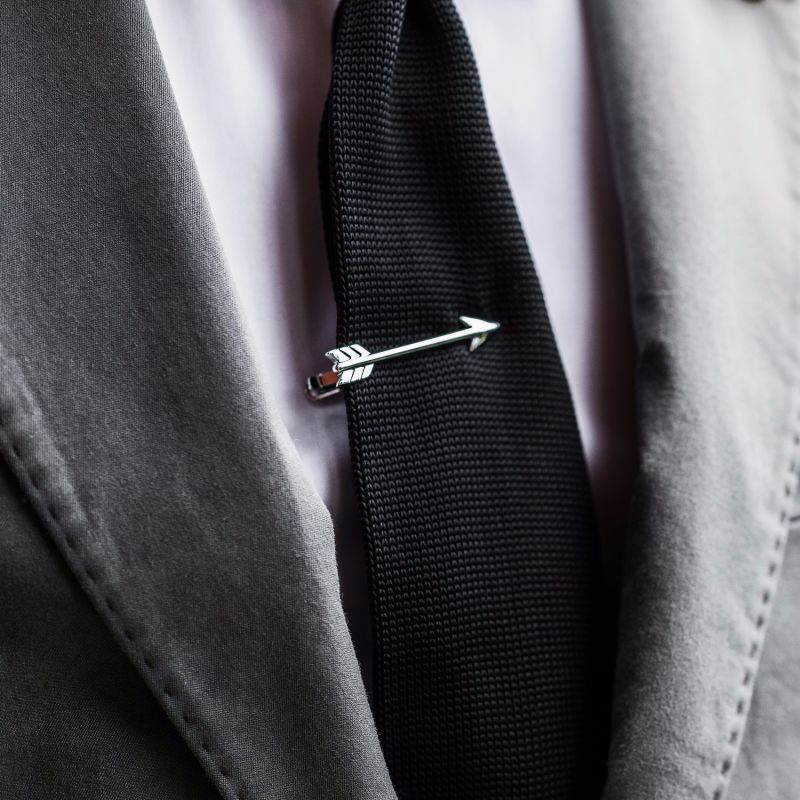On Point Silver Tie Bar image