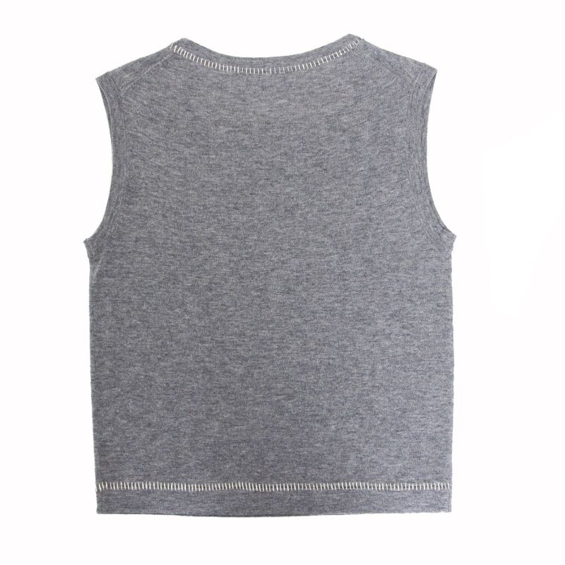 Crew Vest Top - Grey image