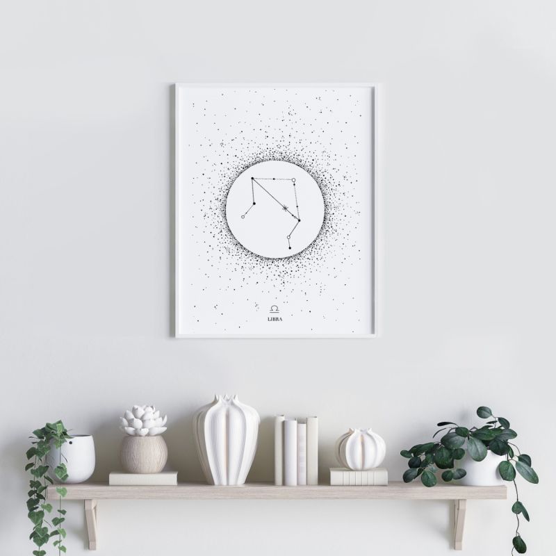 'Libra Star Sign' - Fine Art Print A4 image