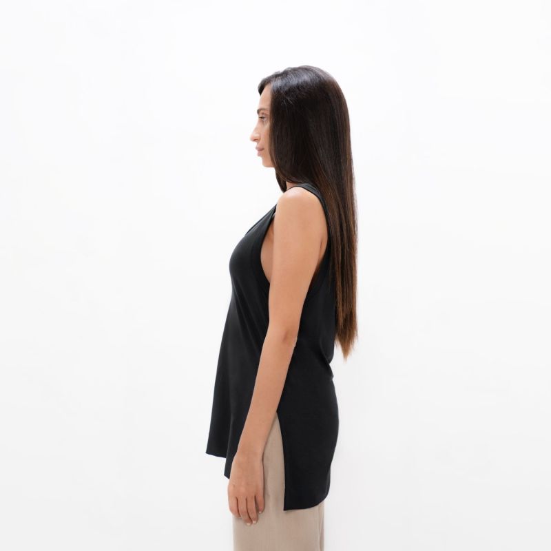 Cusco - Pyratex Seaweed Fibre Tank Top - Black image