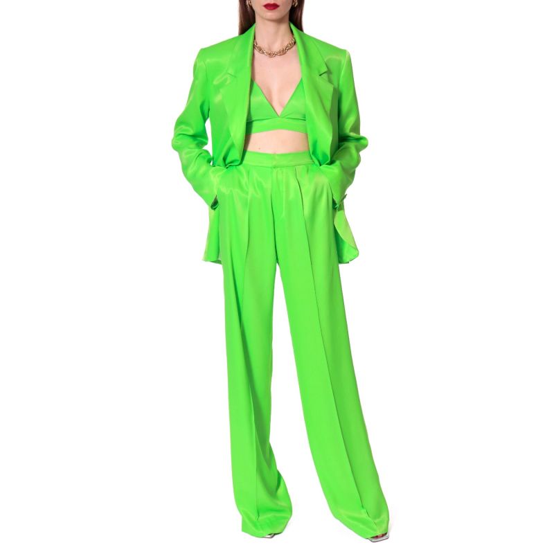 Jessie Satin Green Flash Pants image