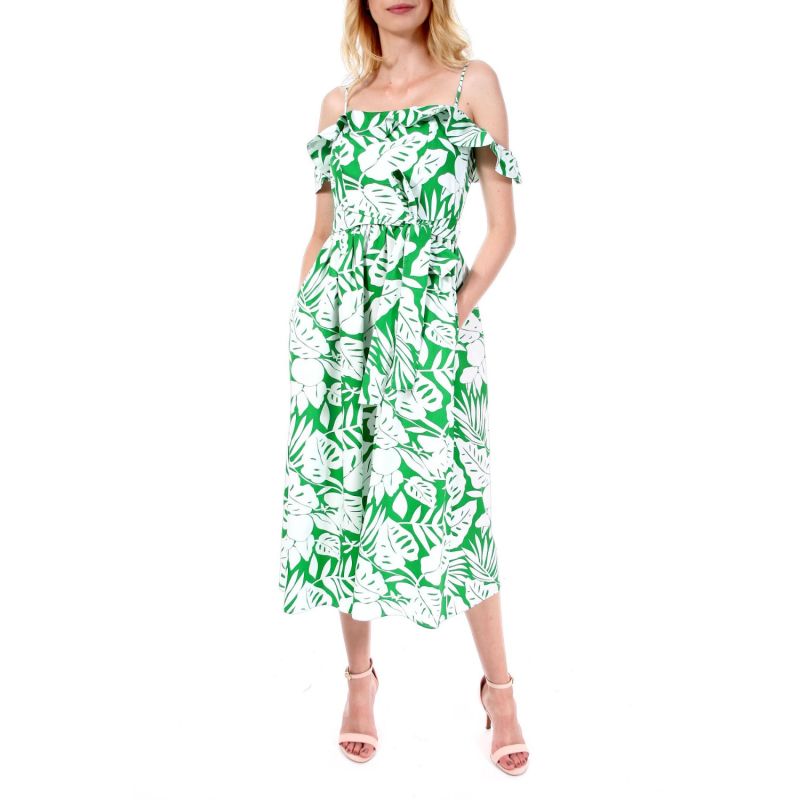 Jenny Tropical Green Dress image