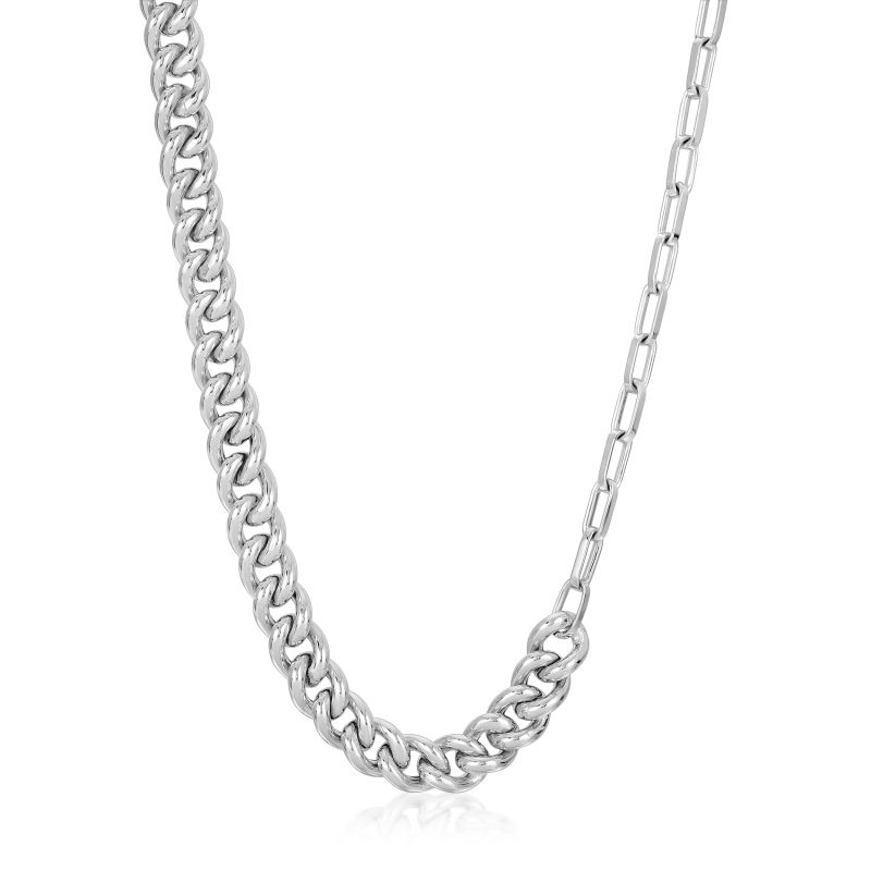 Multi-Chain Necklace (Silver) image