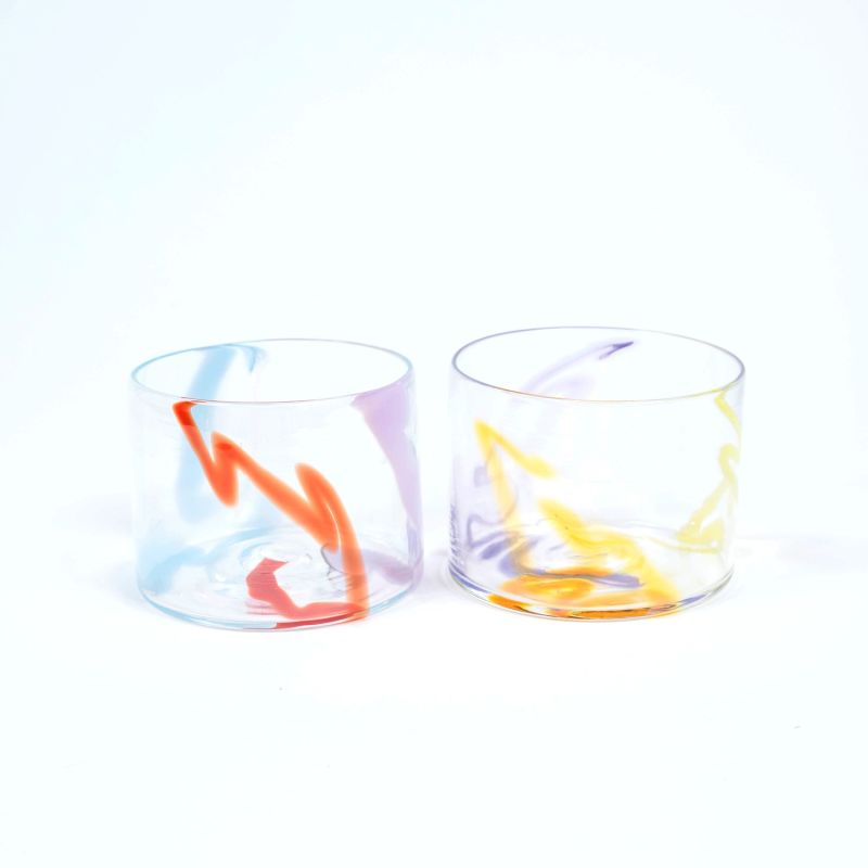 Wiggly Wine Glass Cups