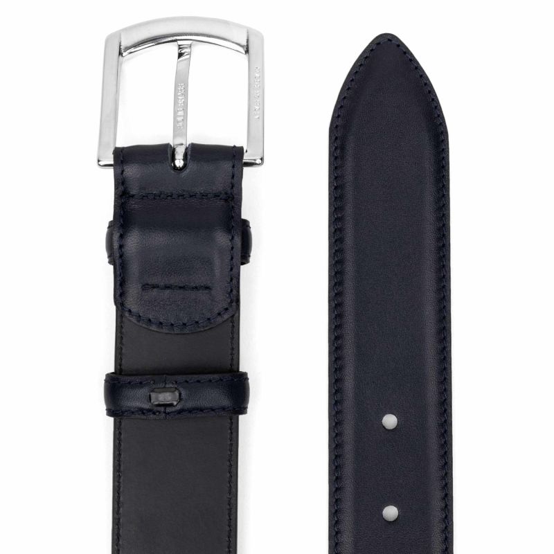 Classic Leather Belt Blue Sandro image