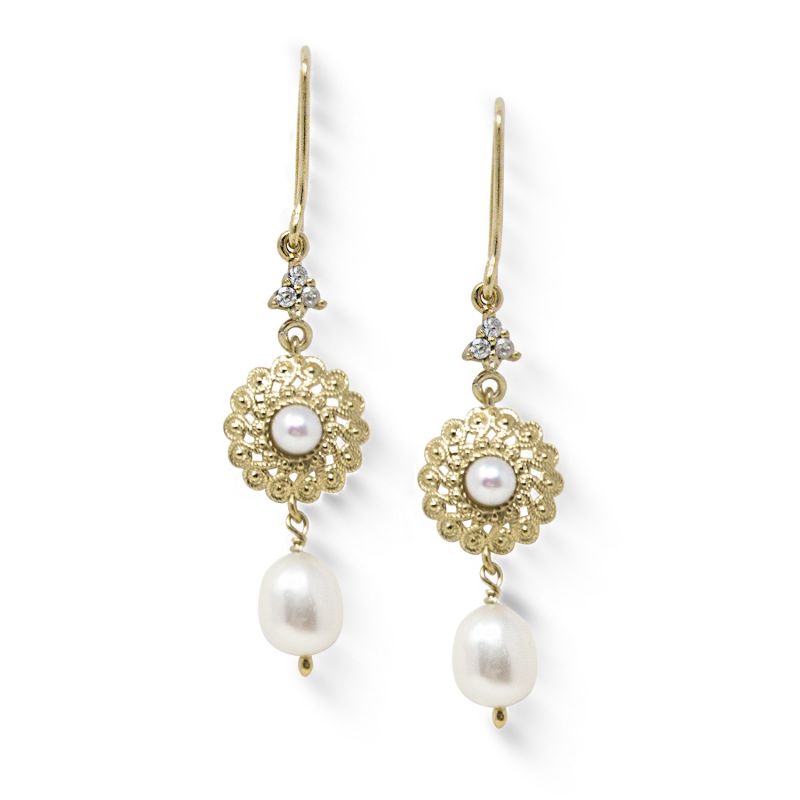 Filigrana Gold-Plated Pearl Earrings image