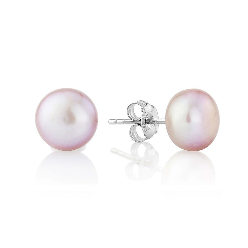 Molina Pink Freshwater Pearl Stud Earrings image