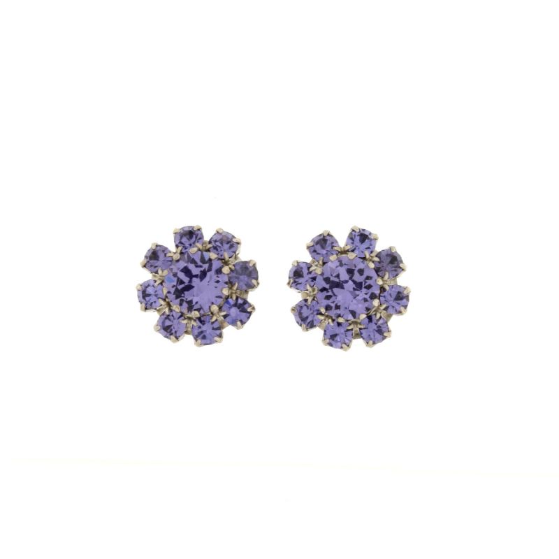 Florentine Garden Stud Earrings In Tanzanite image