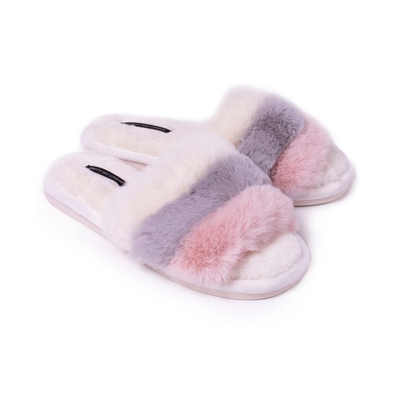 Charley Supersoft Slider Slippers In Ecru image