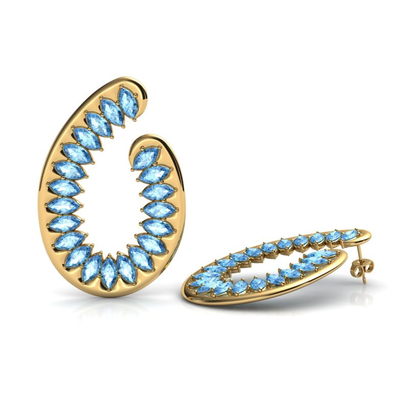 Santa Fe Earrings - Blue image