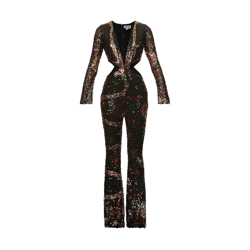 Vegas Swirl Sequin Jumpsuit image