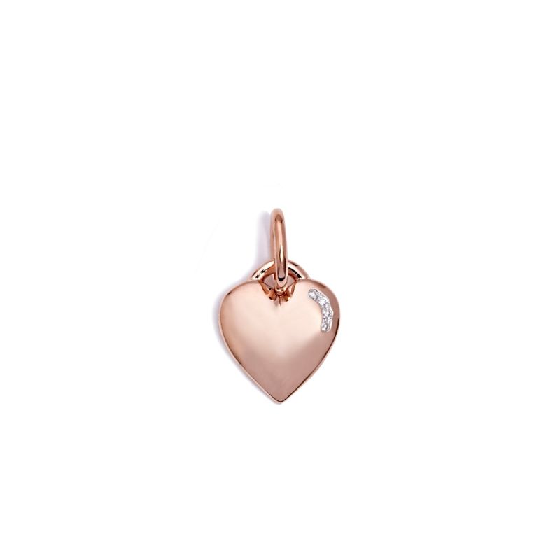 Tiny Heart Pendant in Rose Gold image