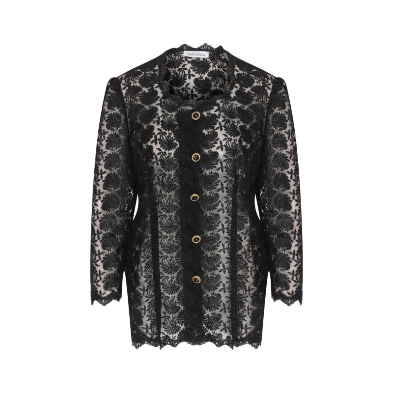 Lace Transperant Jacket Top image