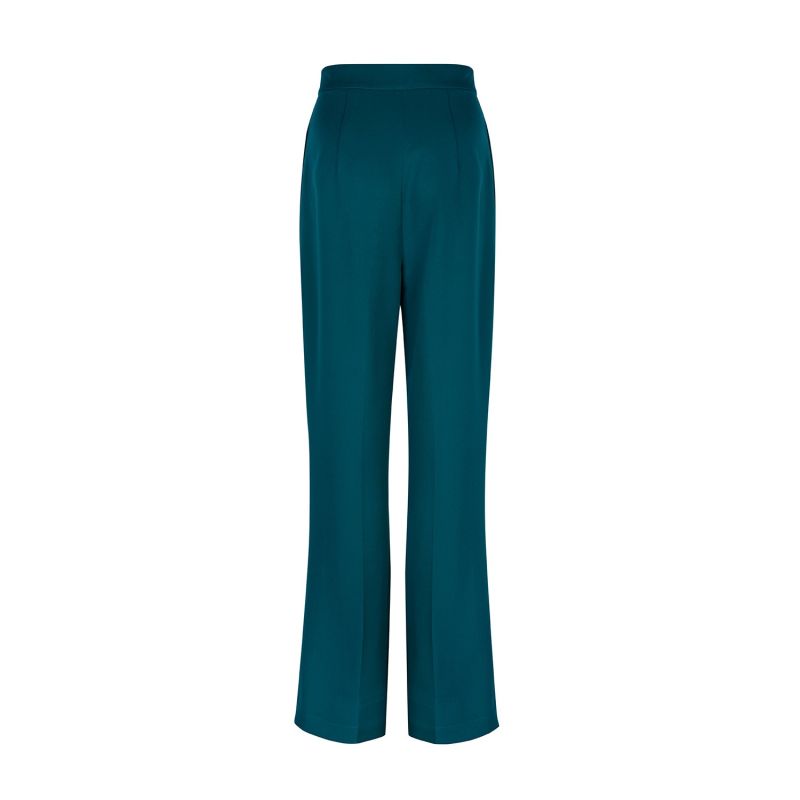 Andi Flared Trouser In Teal image