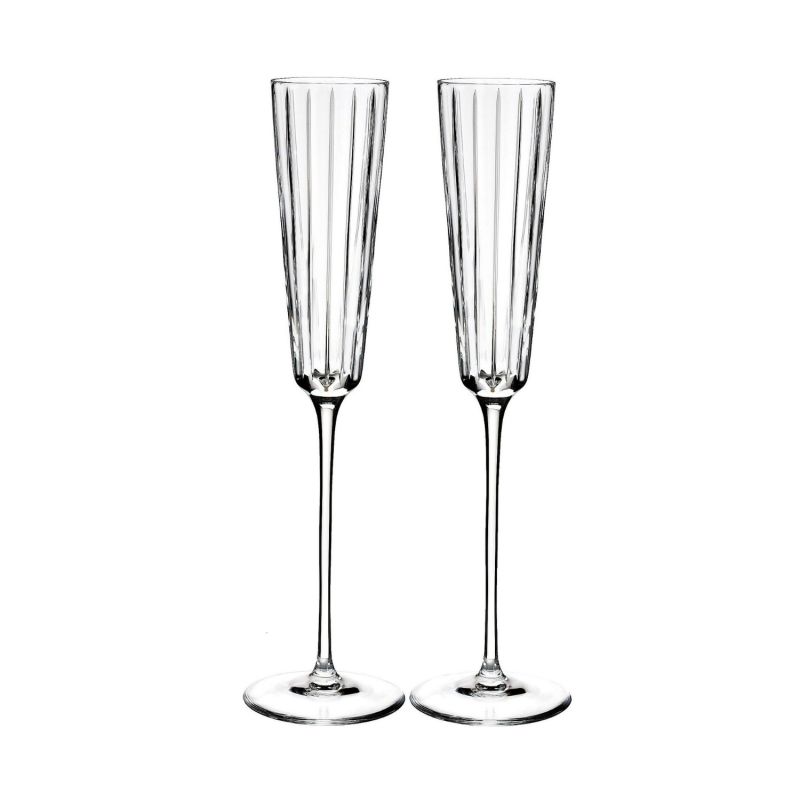 Pair Of Crystal Champagne Flutes image