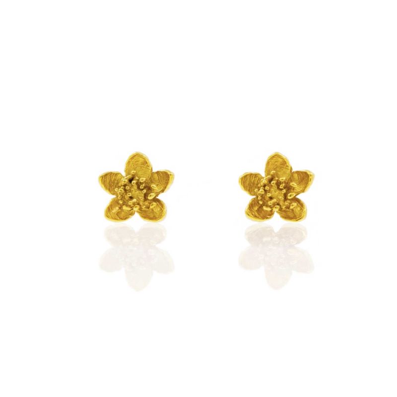 Cherry Blossom Earrings – Gold image