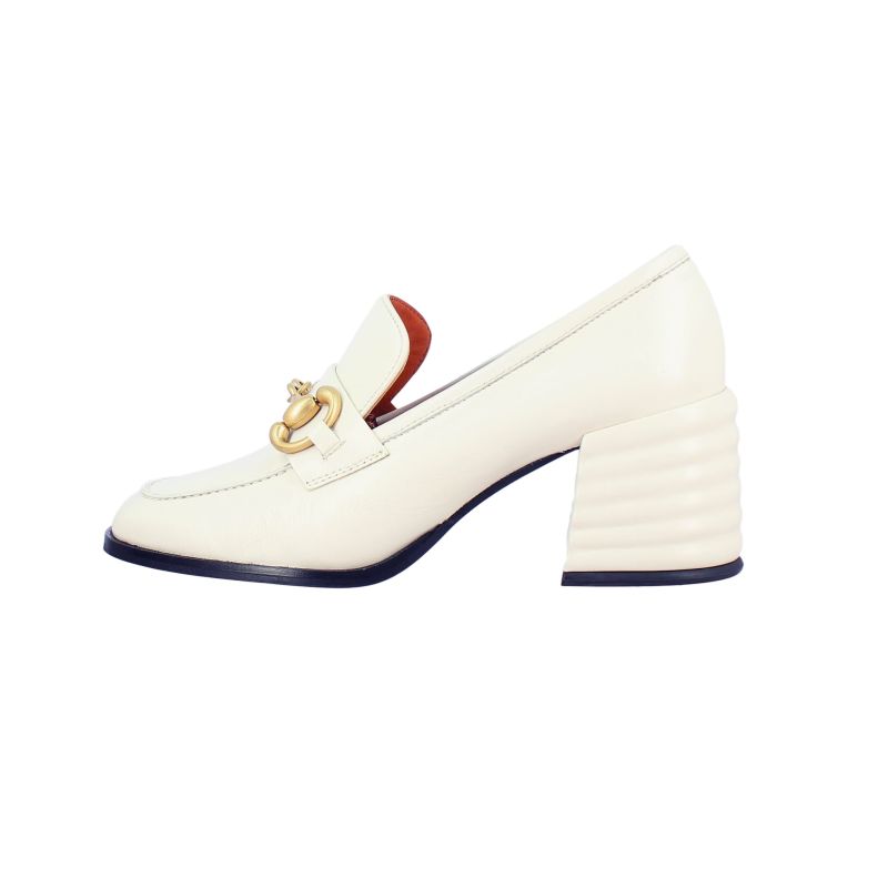 Valentina Handcrafted Loafer - White image