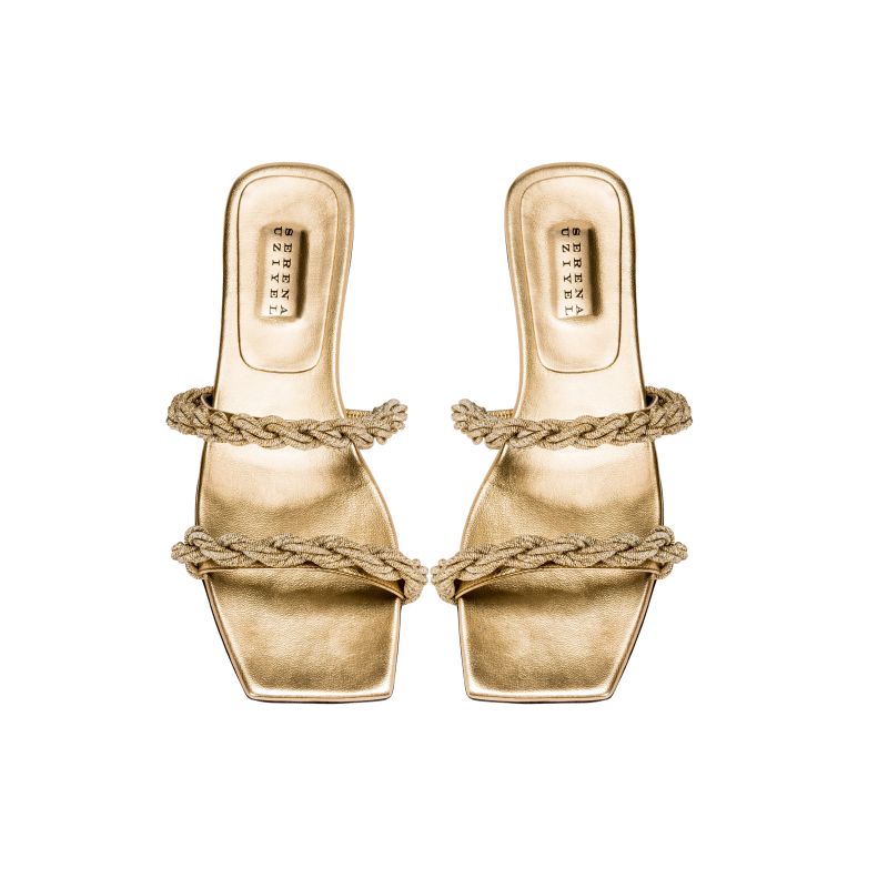 Roxana Gold Two Strap Sandal image