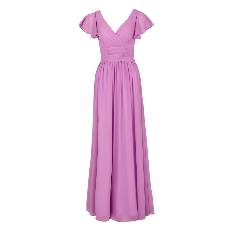 Juliette Heather Chiffon Long Evening Dress image